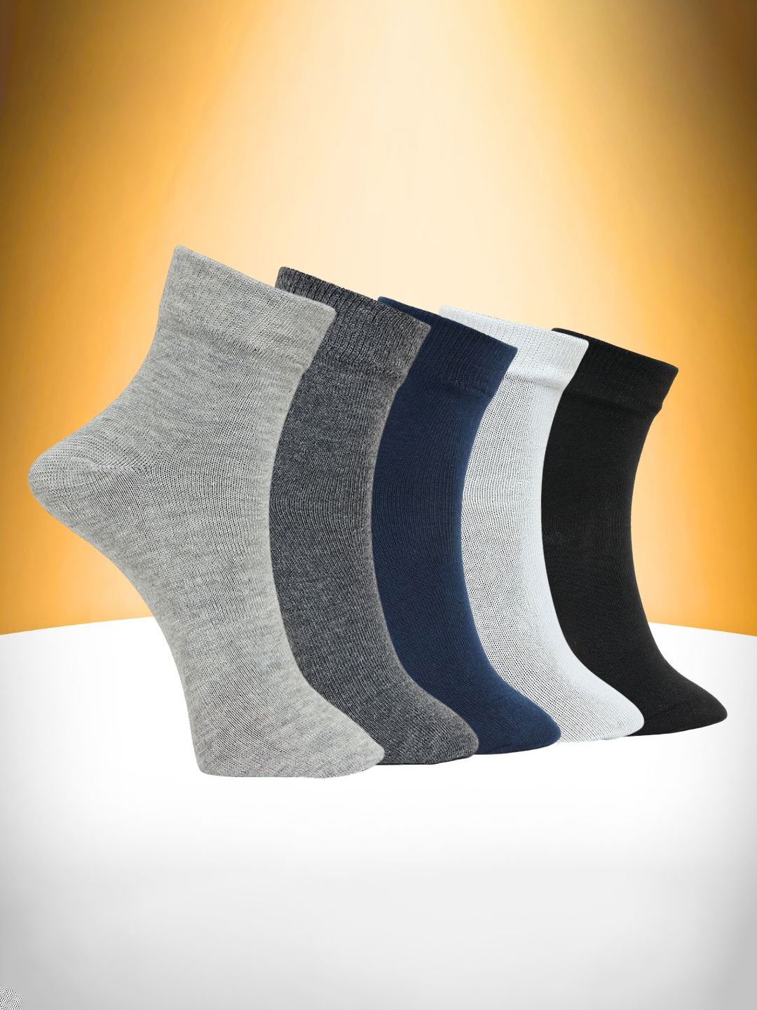 MJE Pack Of 5 Ankle-Length Socks-picture-30