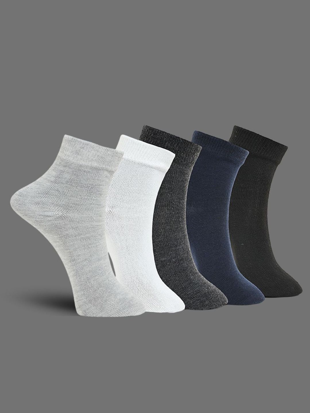MJE Pack Of 5 Ankle-Length Socks-picture-56