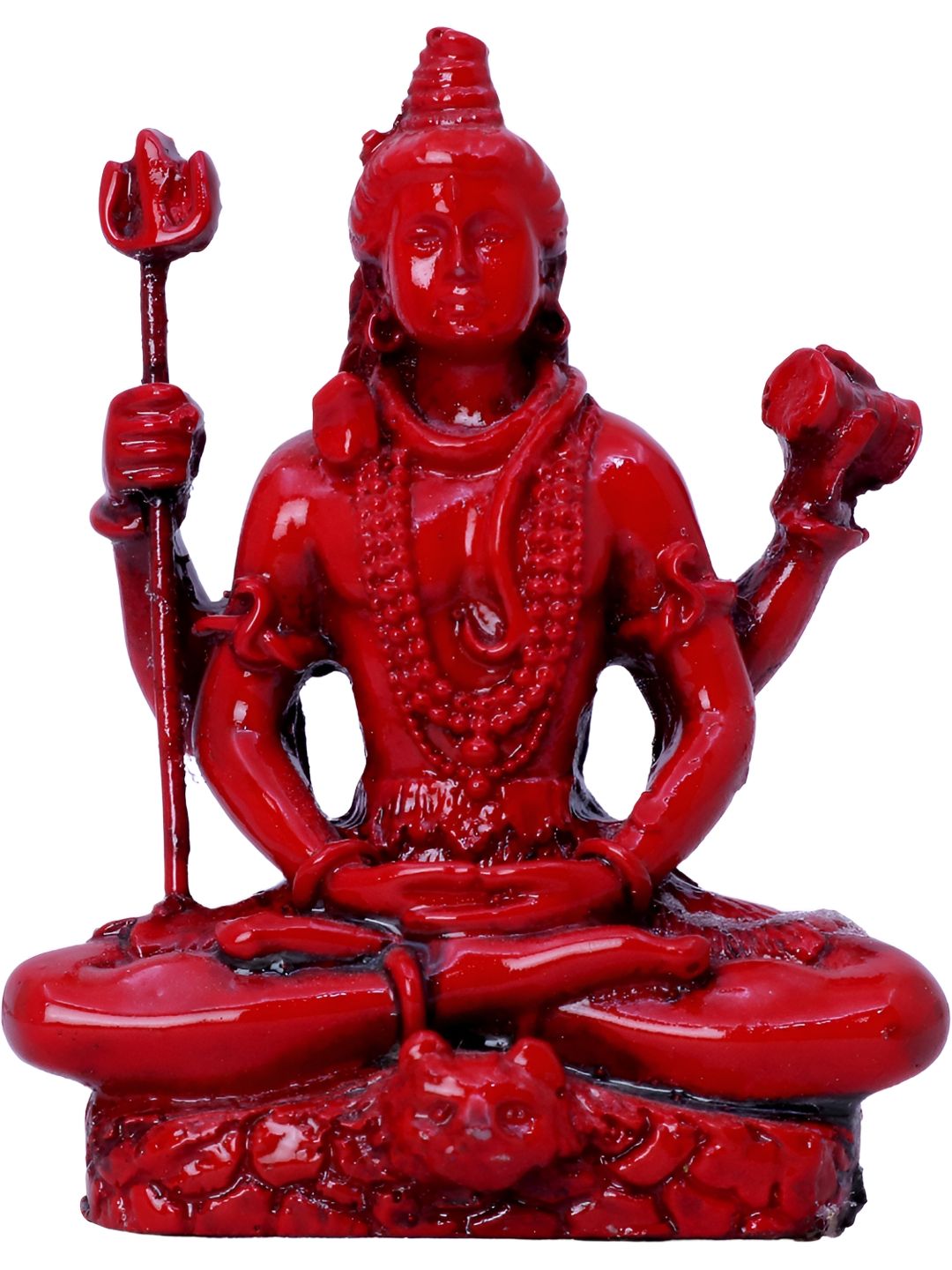 Aura Red Shiva Religious Idol Showpiece-image-30