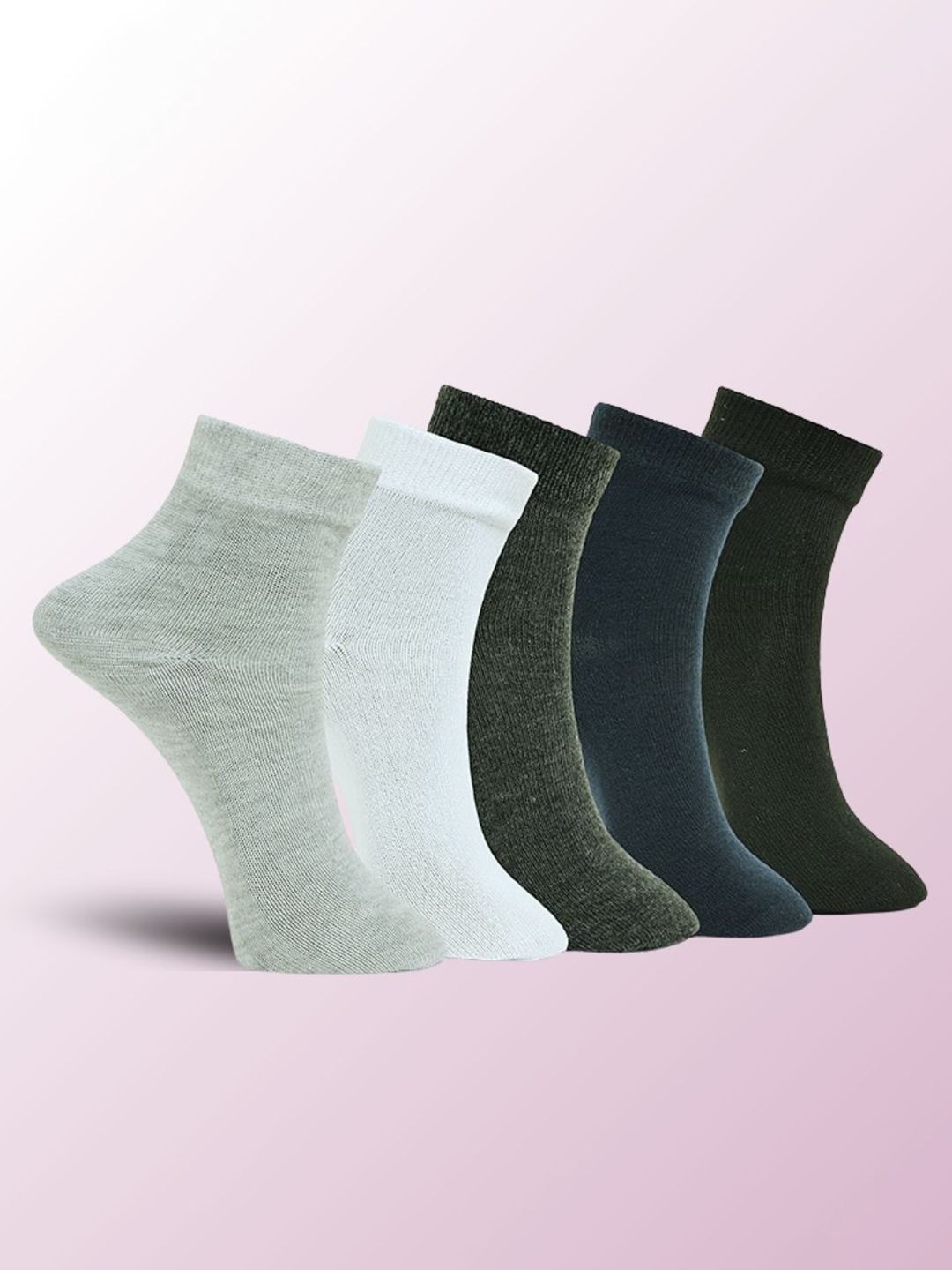 MJE Unisex Pack Of 5 Ankle-Length Socks-picture-58