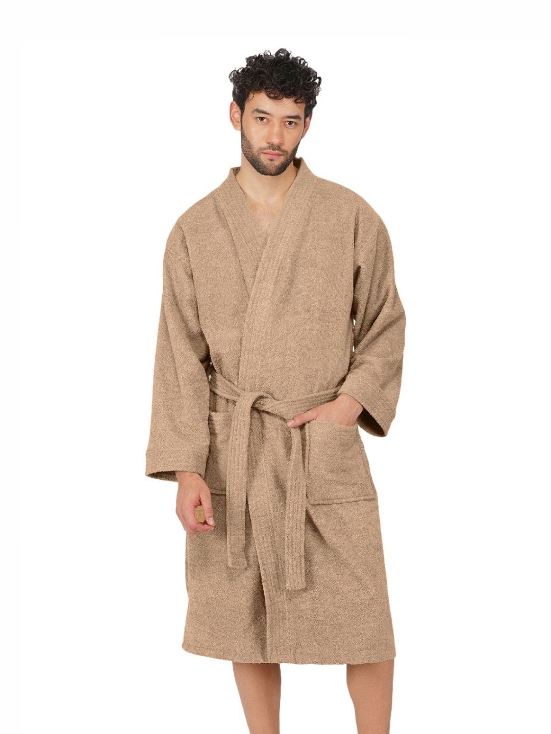 RANGOLI Noble Pure Cotton 400 GSM Bath Robe-image-38