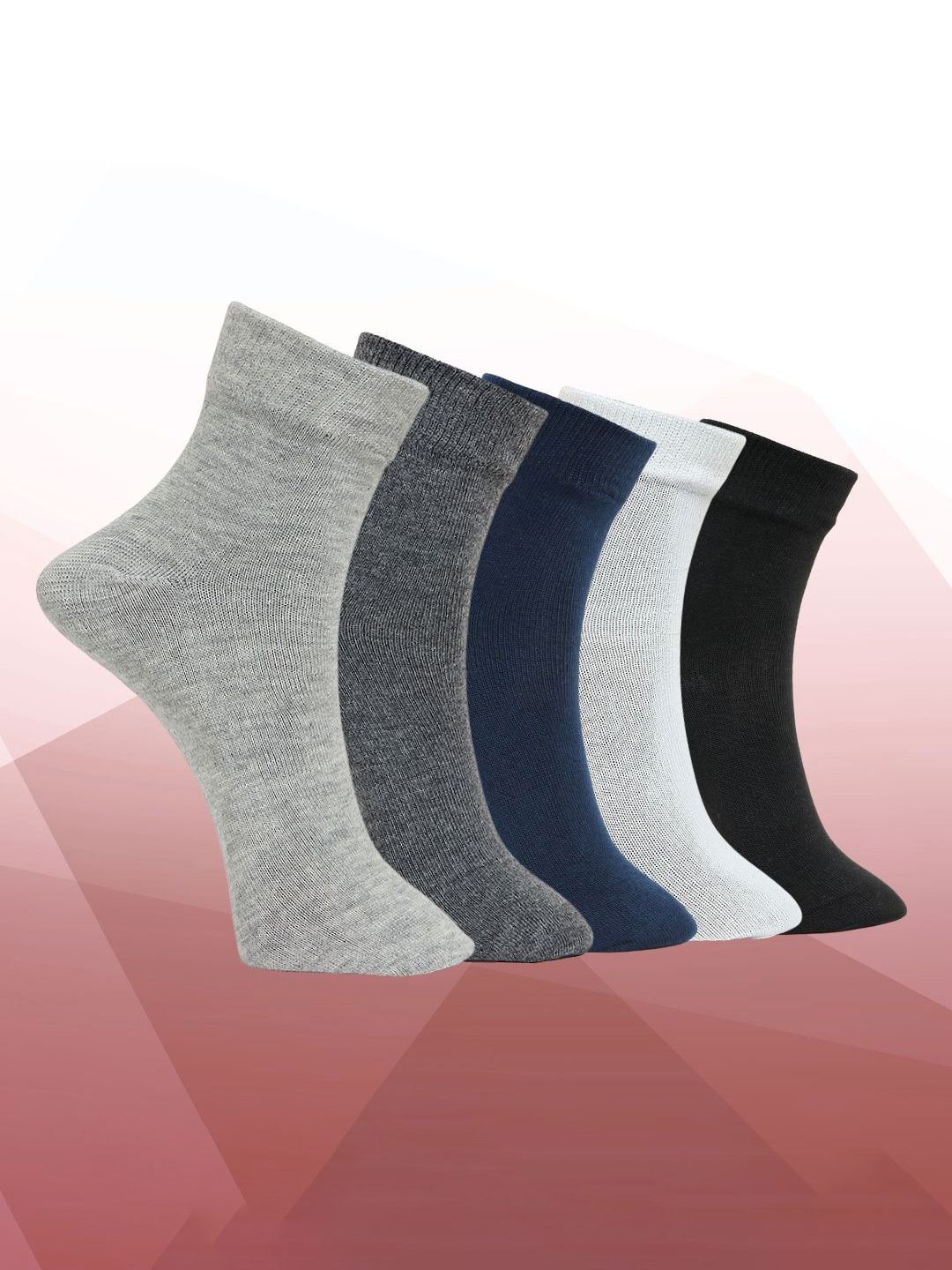 MJE Pack Of 5 Ankle-Length Socks-picture-25