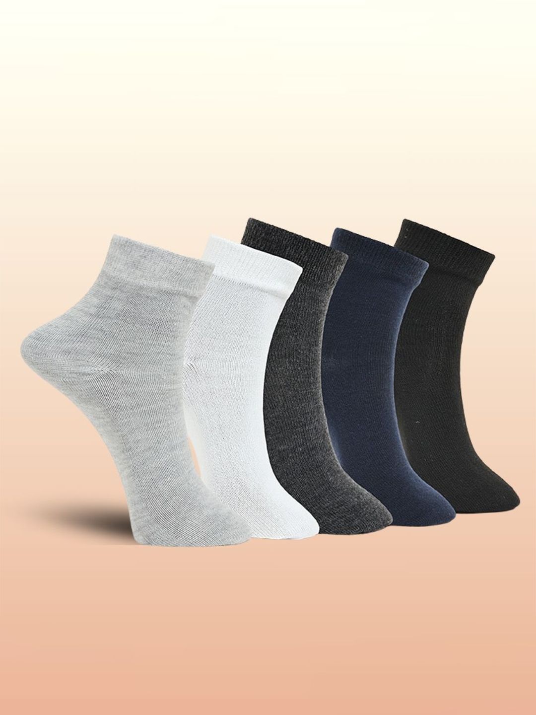 MJE Pack Of 5 Ankle-Length Socks-picture-12