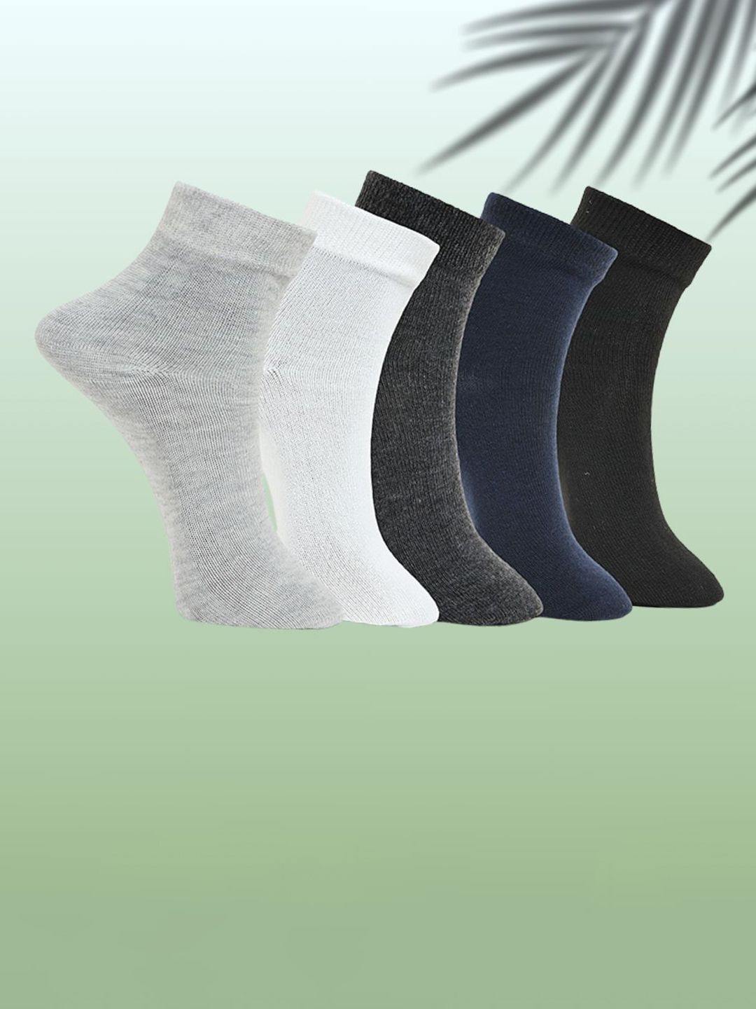 MJE Unisex Pack Of 5 Comfortable Ankle-Length Socks-picture-12