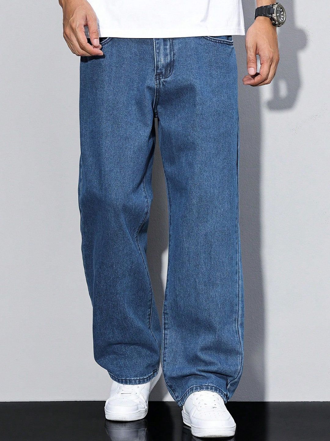 Stylecast X Kotty Men Straight Fit Mid-Rise Stretchable Jeans