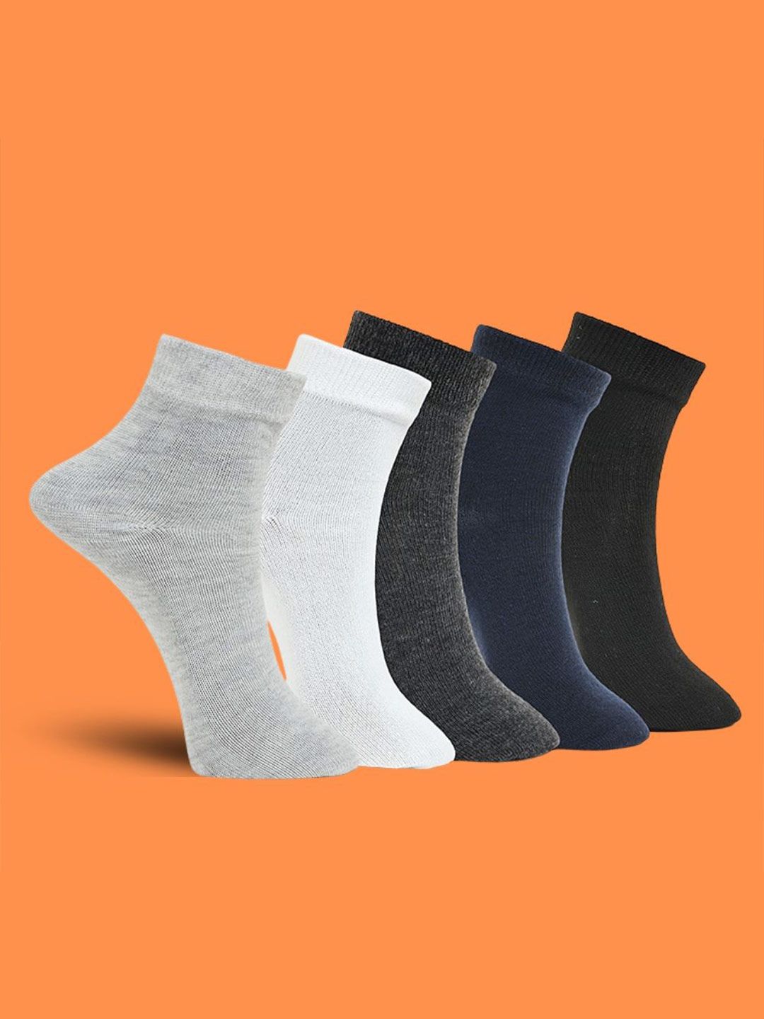 MJE Pack Of 5 Ankle-Length Socks-picture-19