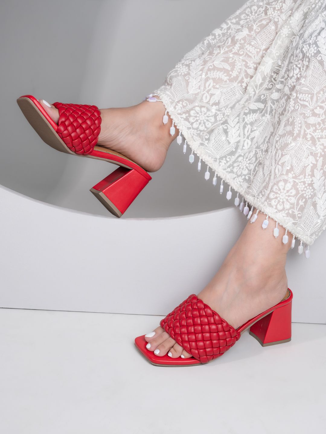BRISKERS Women Open Toe Block Sandals-picture-10