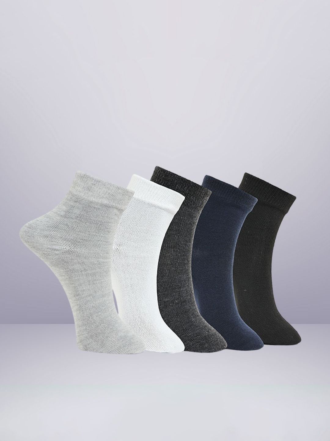 MJE Pack Of 5 Ankle-Length Socks-picture-14