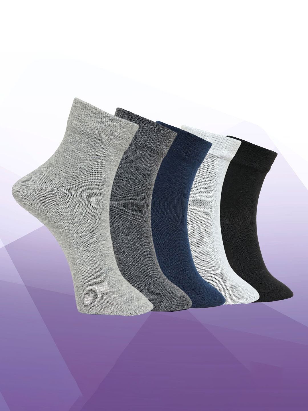 MJE Pack Of 5 Ankle-Length Socks-picture-52
