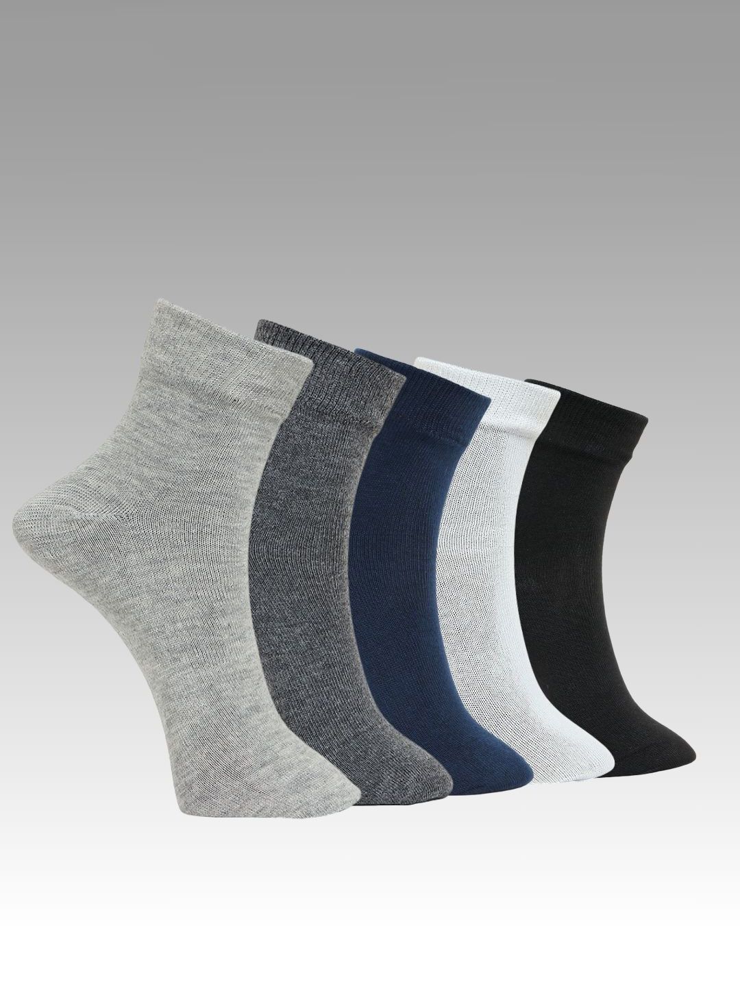 MJE Pack Of 5 Comfortable Ankle-Length Socks-picture-6