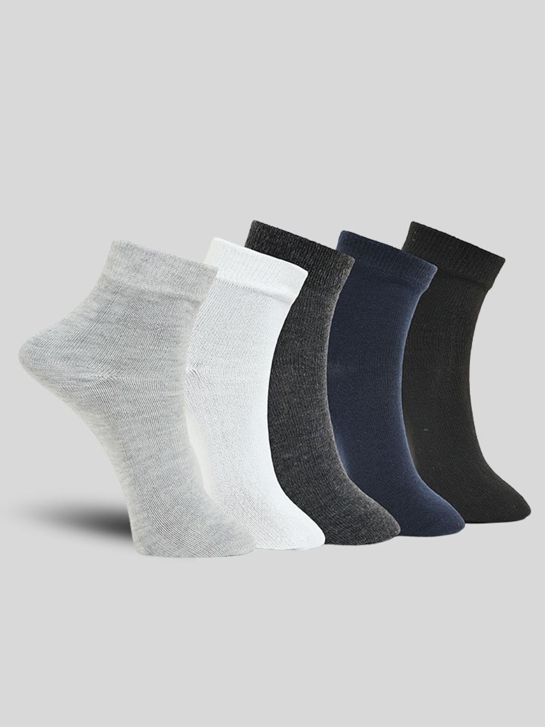 MJE Unisex Pack Of 5 Ankle-Length Socks-picture-20