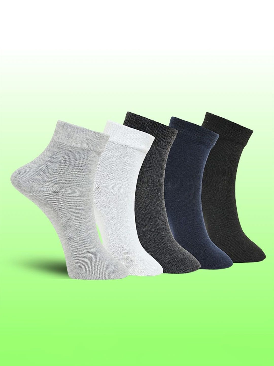MJE Pack Of 5 Ankle-Length Socks-picture-27