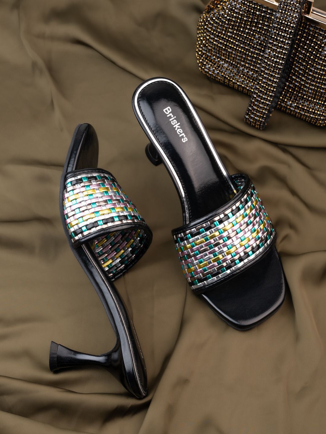 BRISKERS Embellished Kitten Heel Sandals-image-49