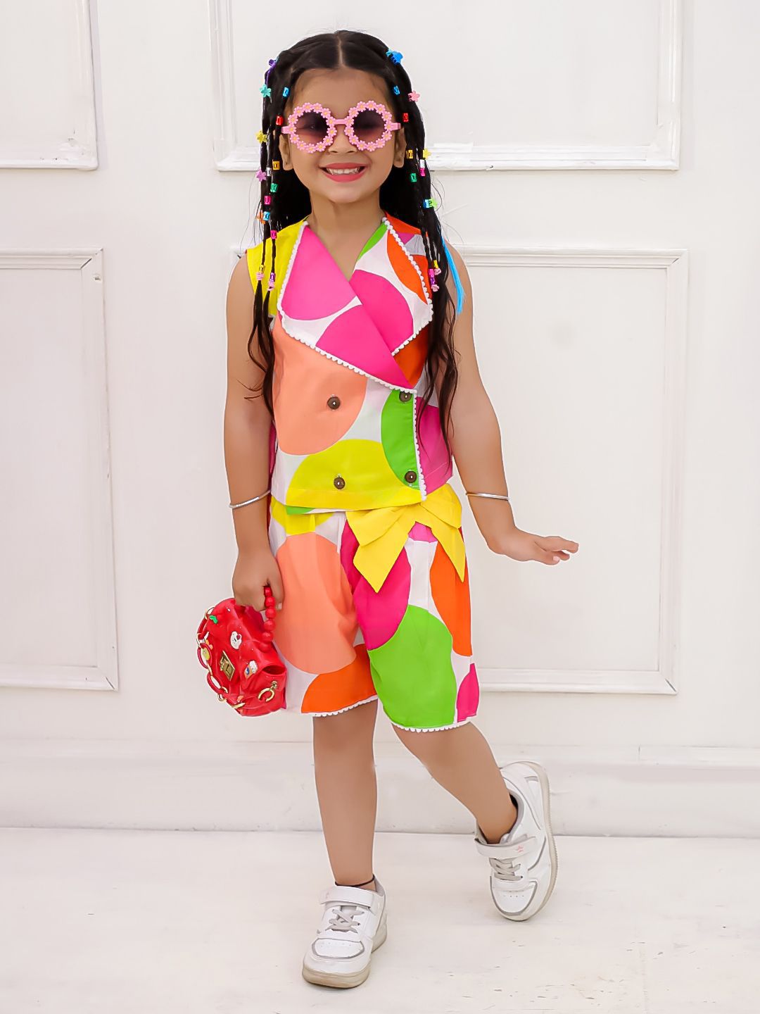 KID1 Girls Printed Top with Shorts-picture-10