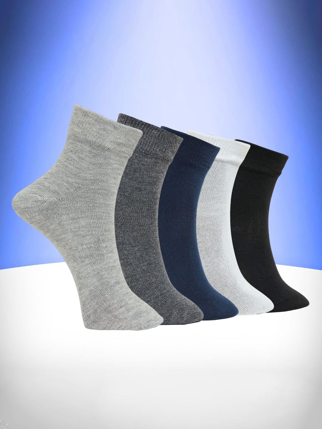 MJE Pack Of 5 Ankle-Length Socks-picture-35