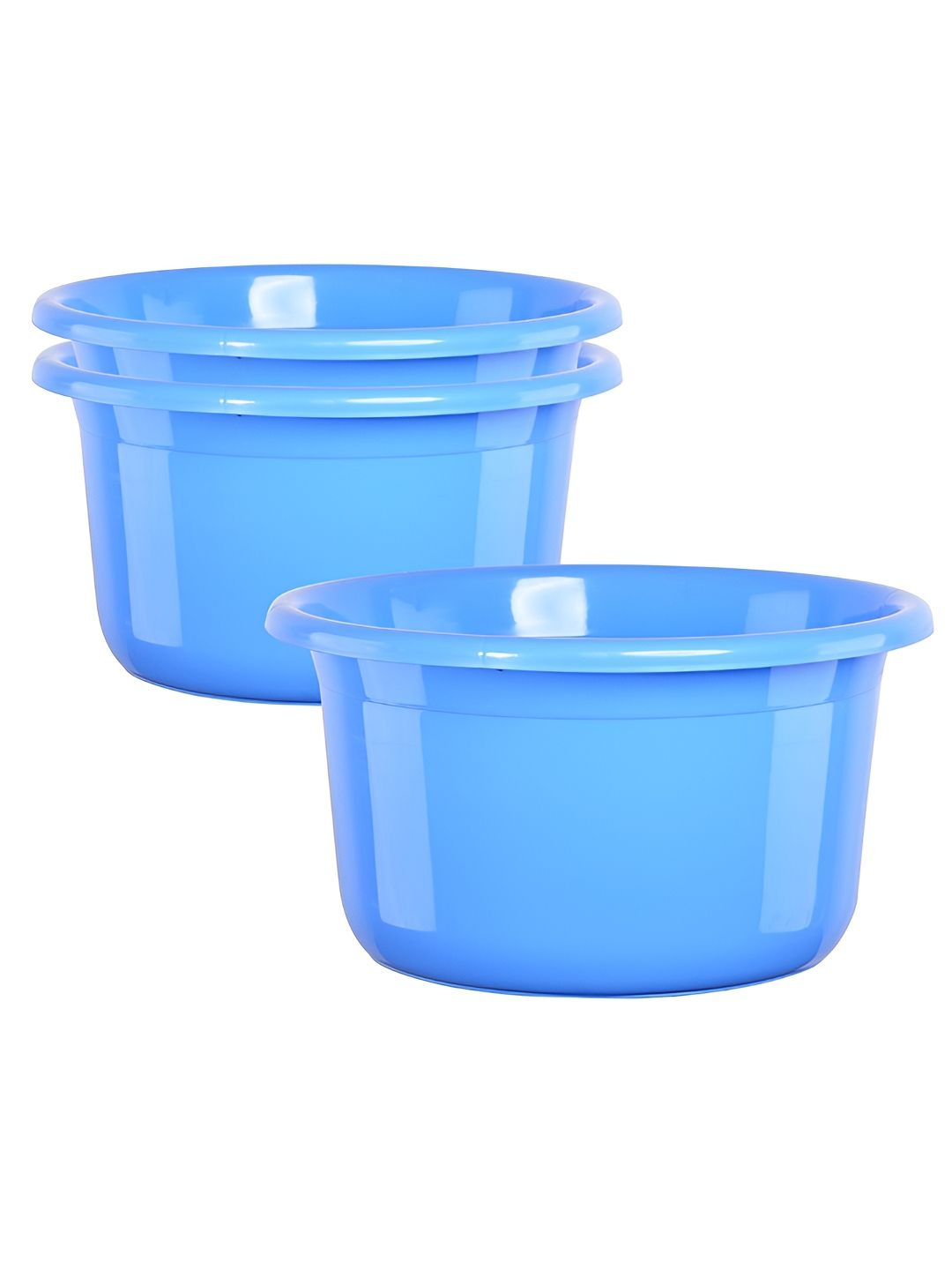Aura Blue 3 Plastic Bath Accessories Set-image-7