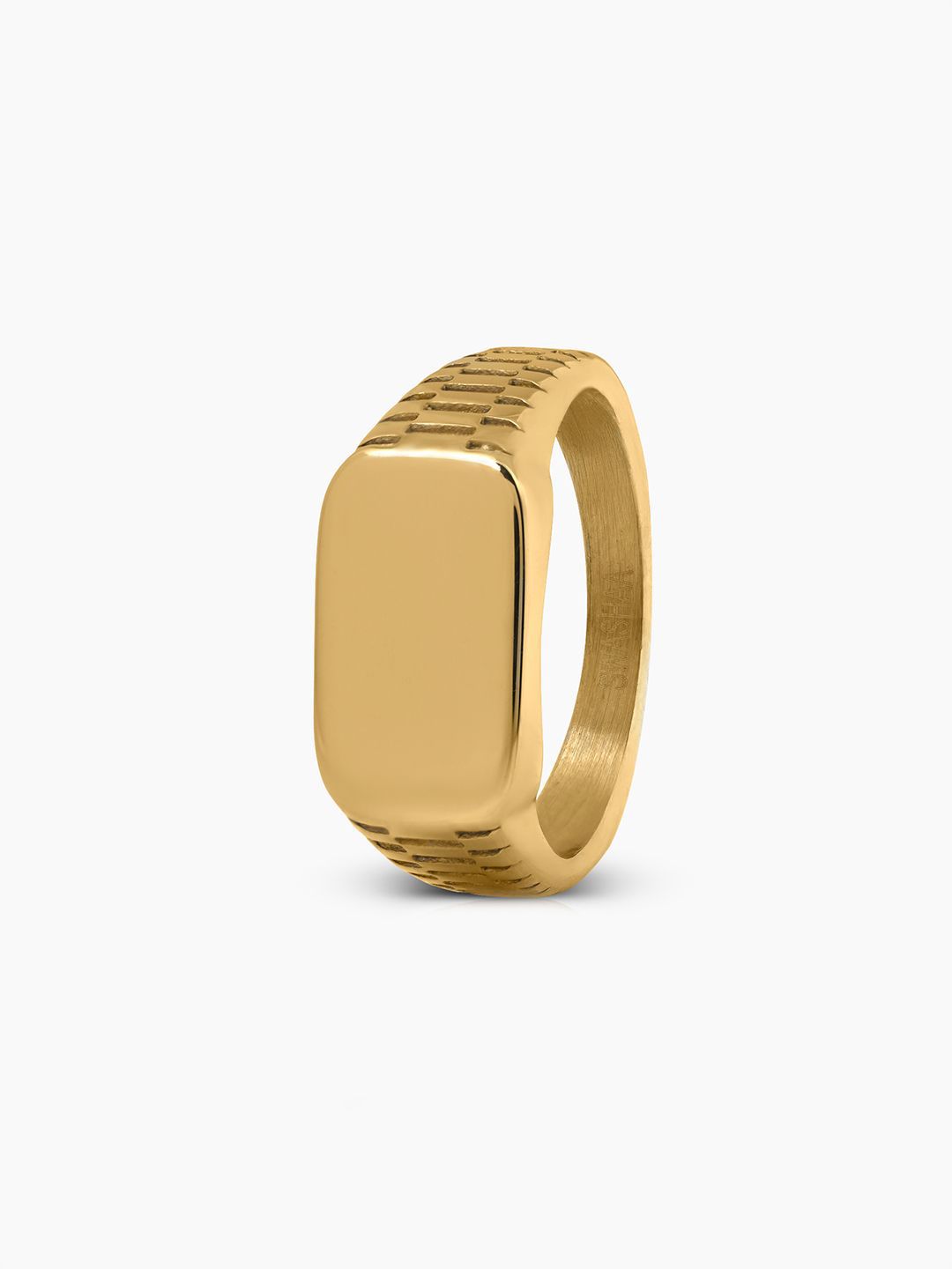 SWASHAA Men Argo Crest Band Signet Ring-picture-58