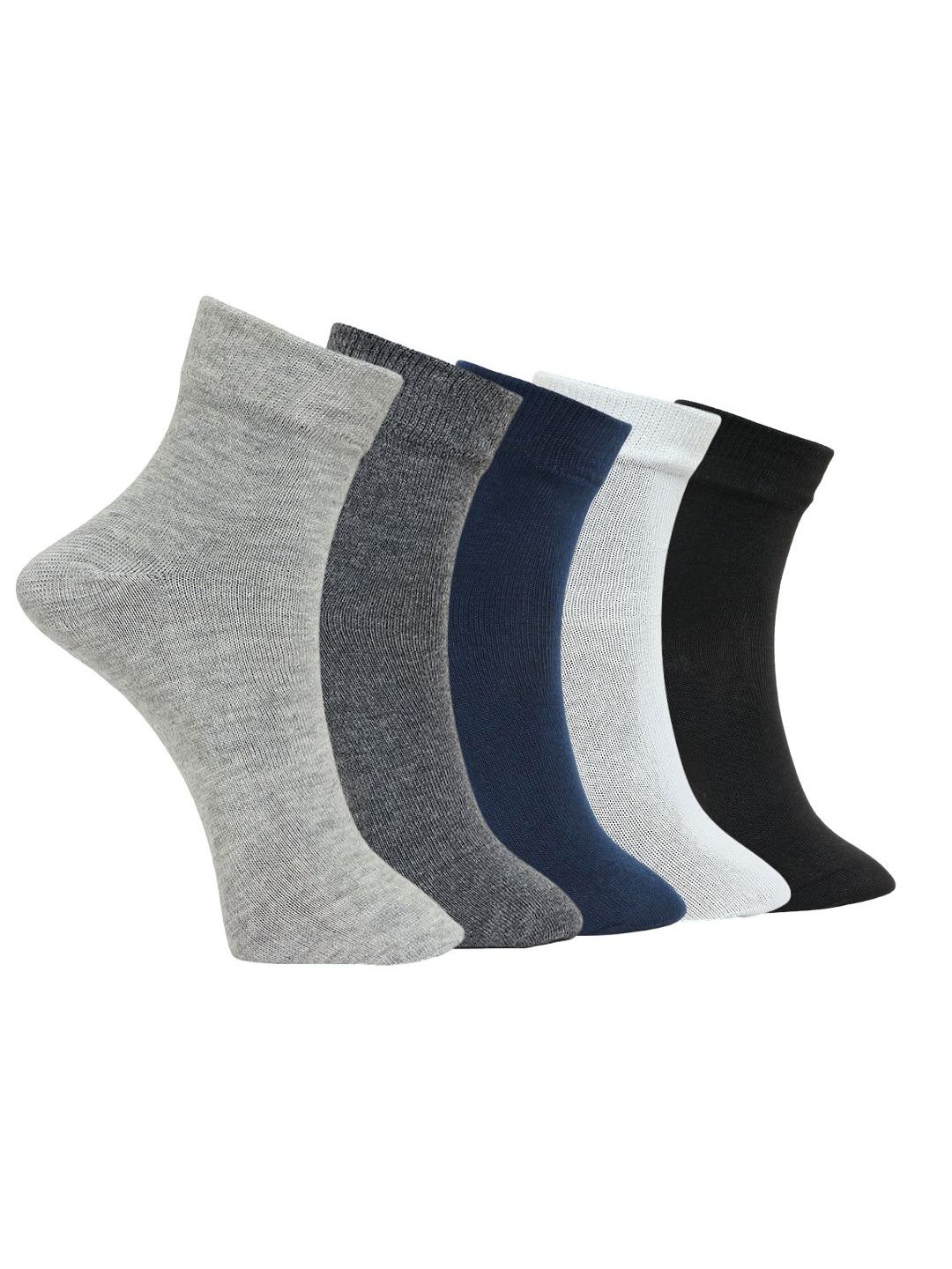 MJE Unisex Pack Of 5 Lightweight Ankle-Length Socks-picture-13