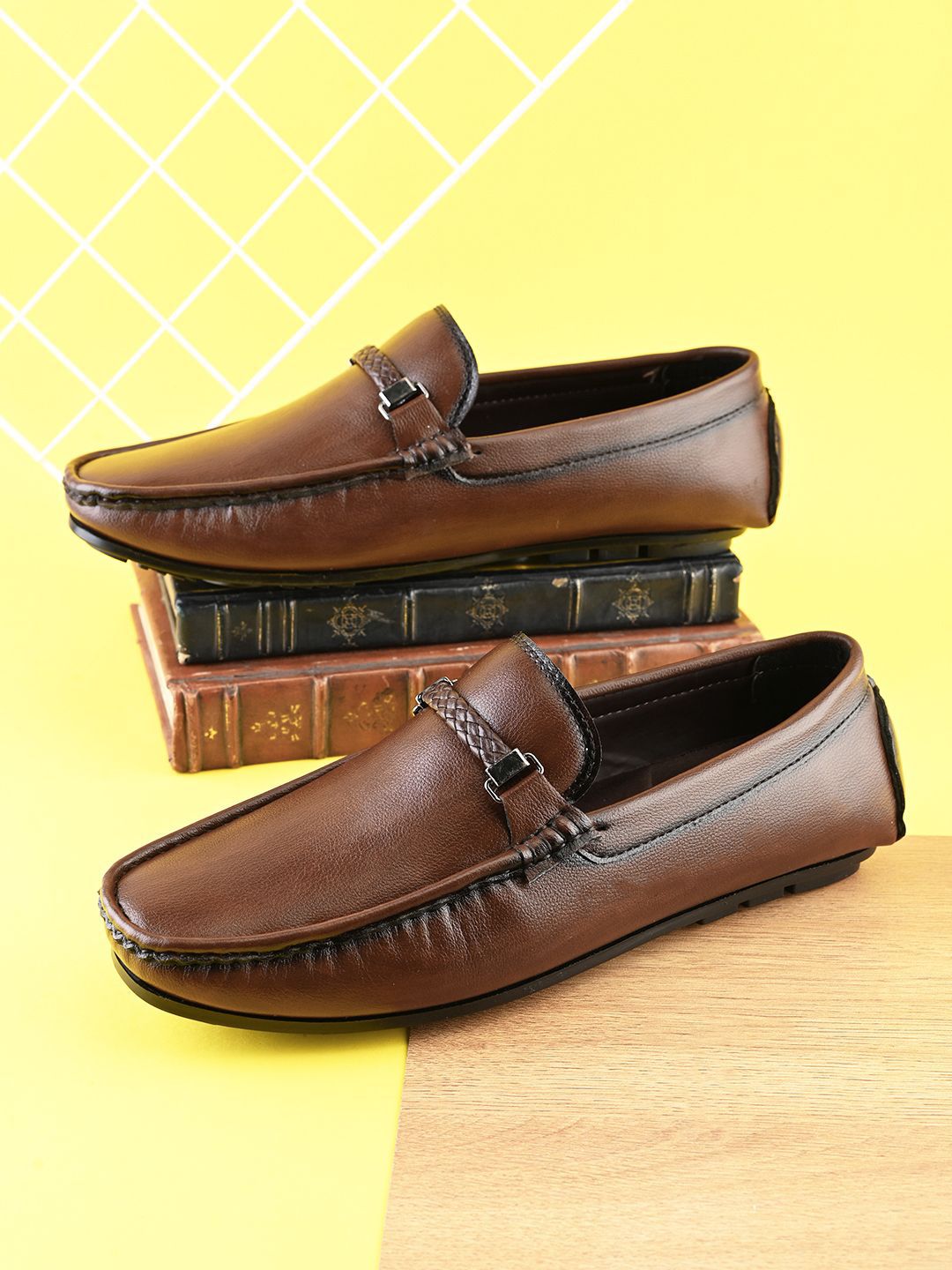 Provogue Men Leather Formal Loafers-picture-25