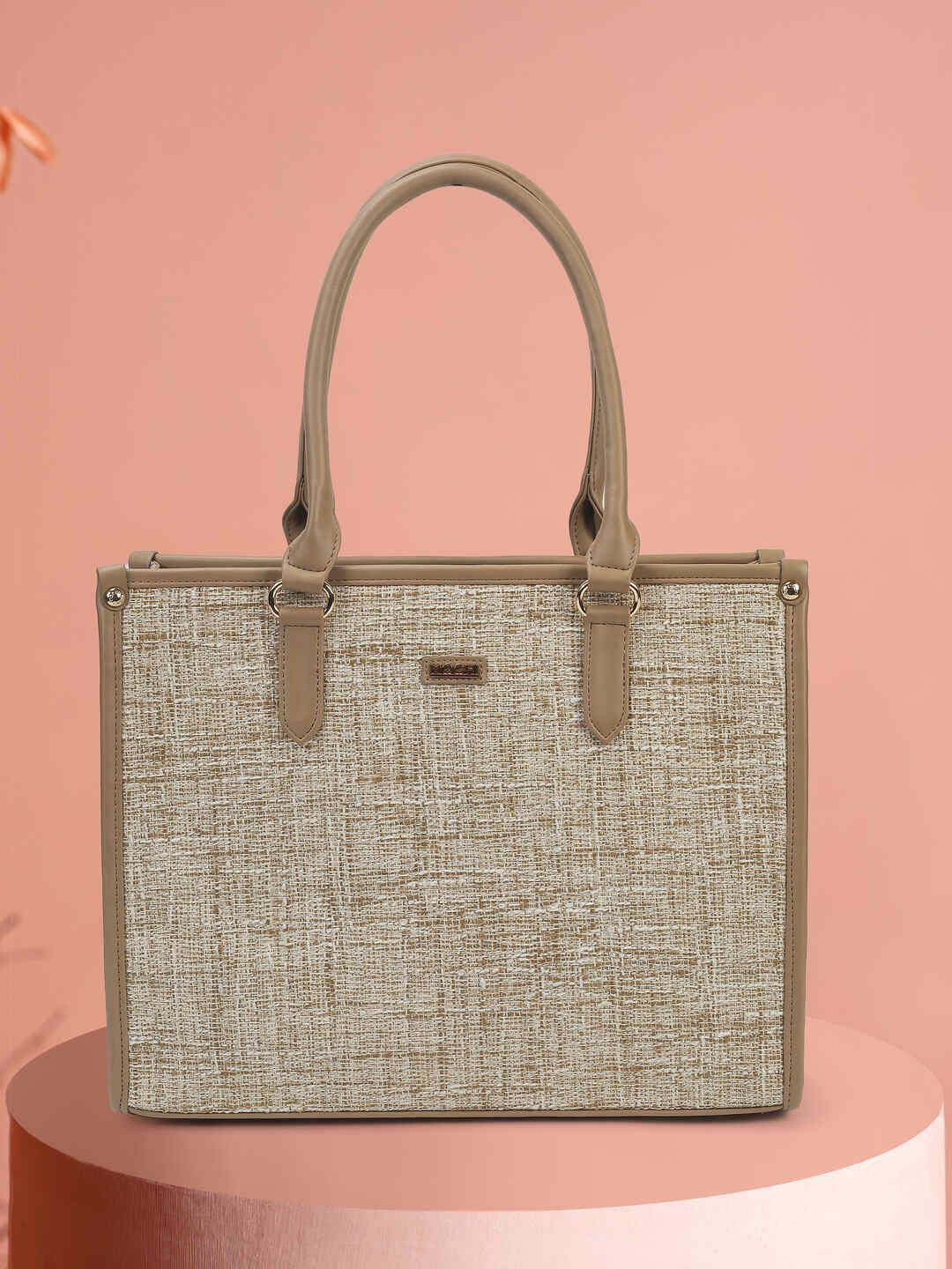 Mochi Checked Structured Handheld Bag-picture-30