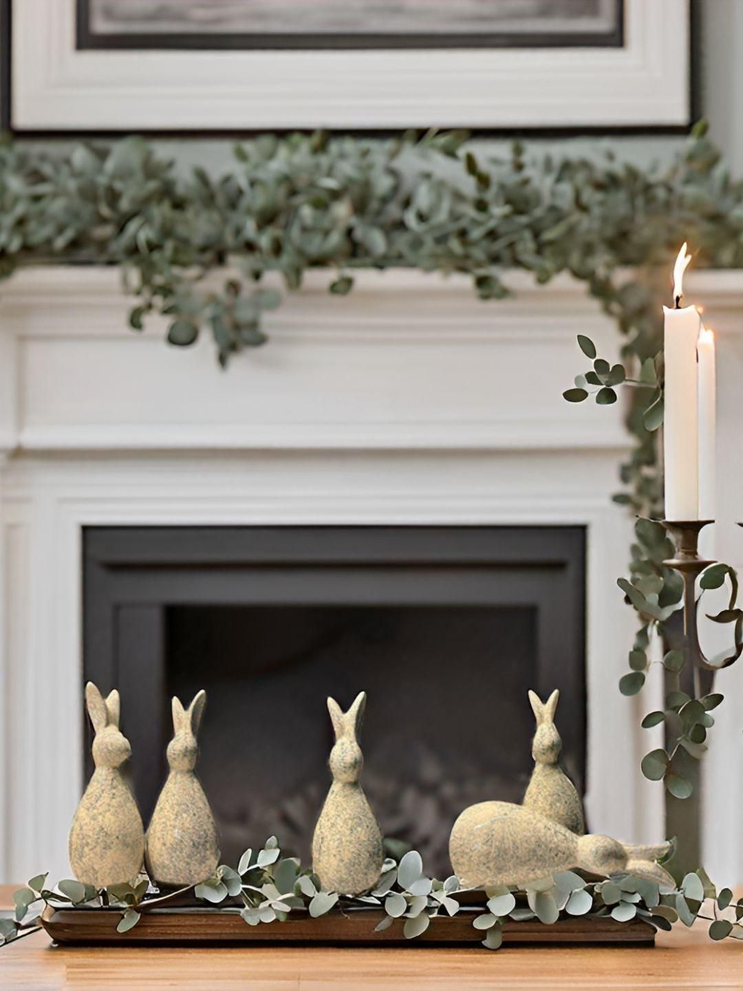 Kraftlik Handicraft Set of 2 Ceramic Rabbit Showpieces-picture-18