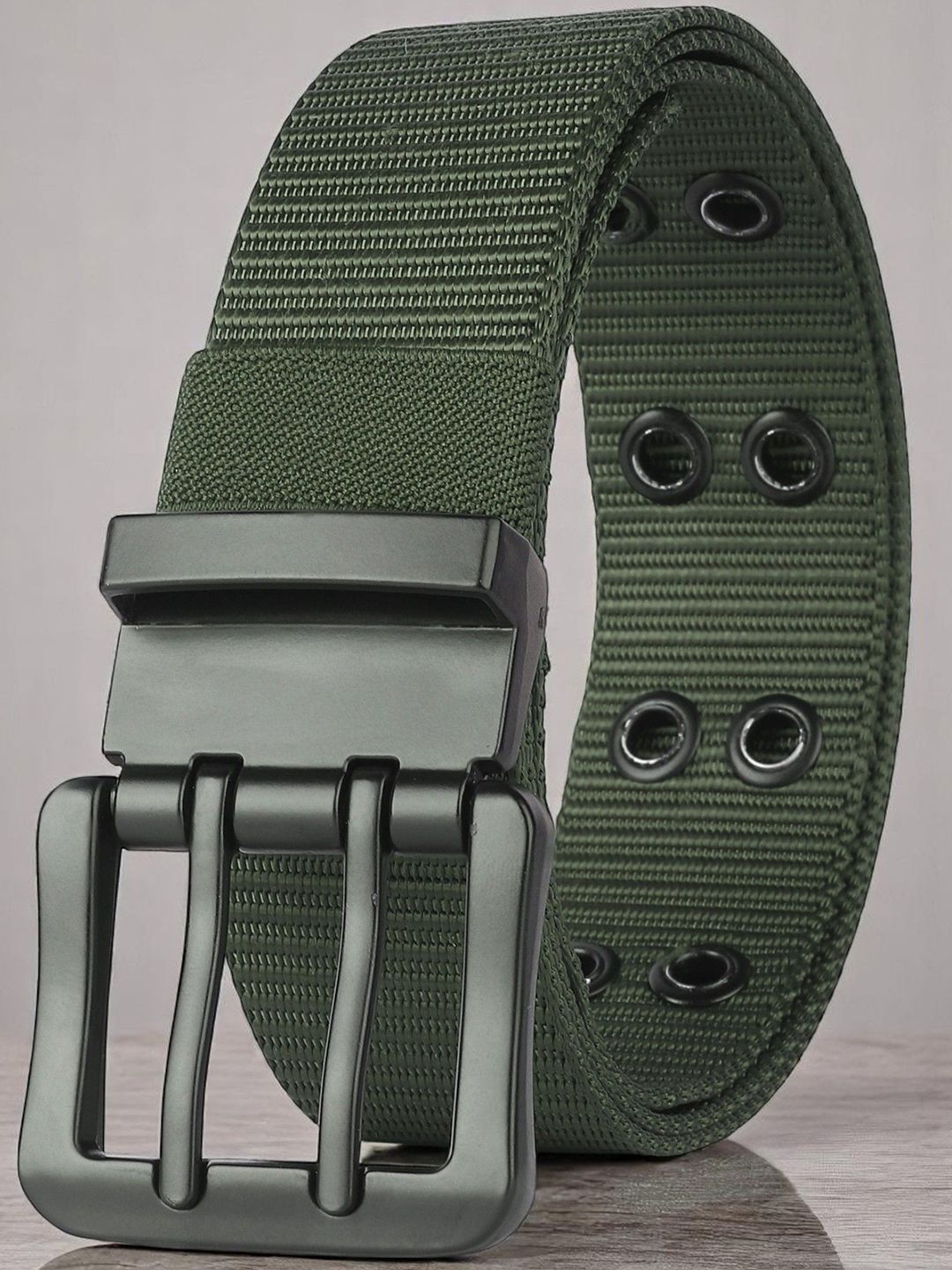 glitchez Men Textured Canvas Belt-picture-18