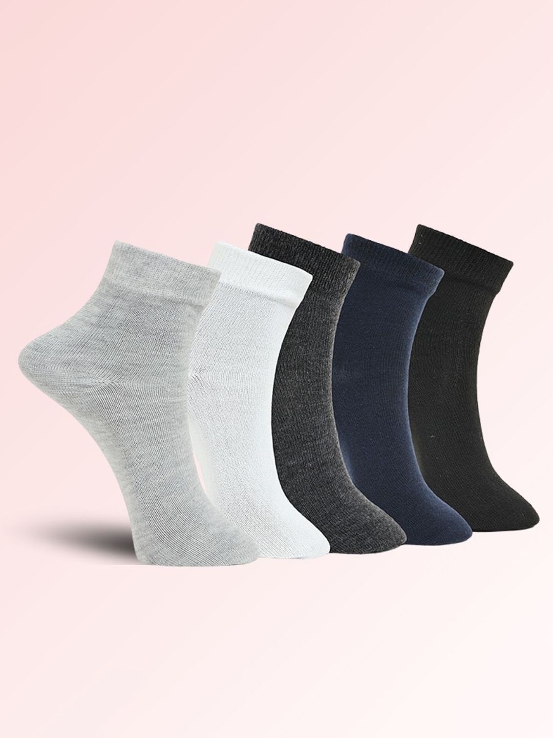 MJE Unisex Pack Of 5 Ankle-Length Socks-picture-11