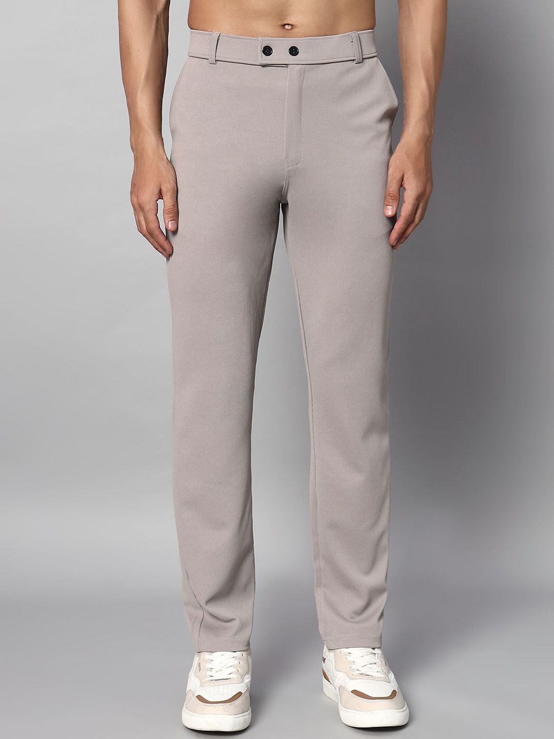 VOGAAN Men Comfort Slim Fit Chinos-image-30