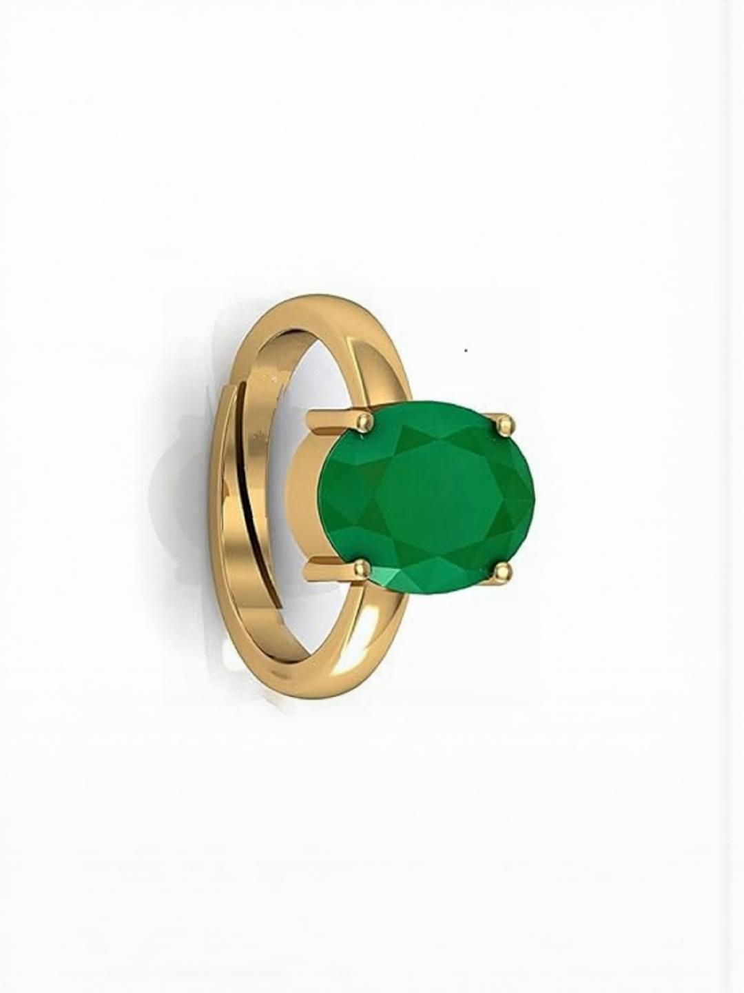 Sidharth Gems 14.25 Ratti 13.00 KT Emerald Panna Ring-picture-51
