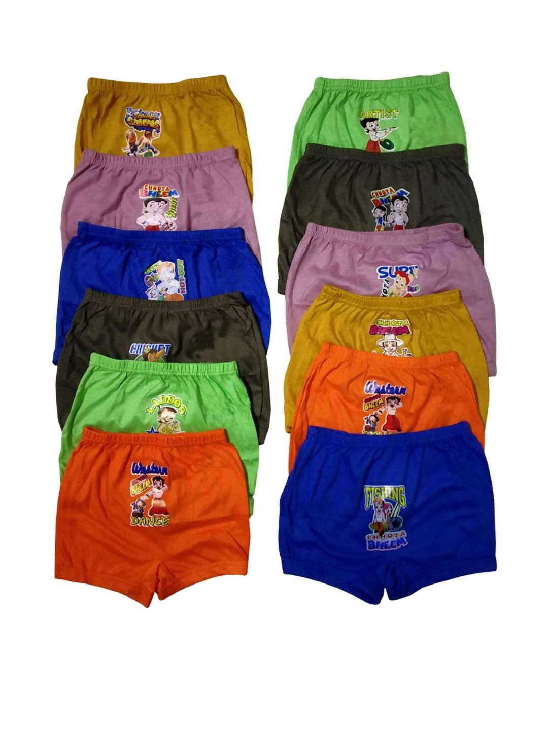 VastraMilap Kids Unisex Pack Of 12 Cotton Basic Briefs-picture-37