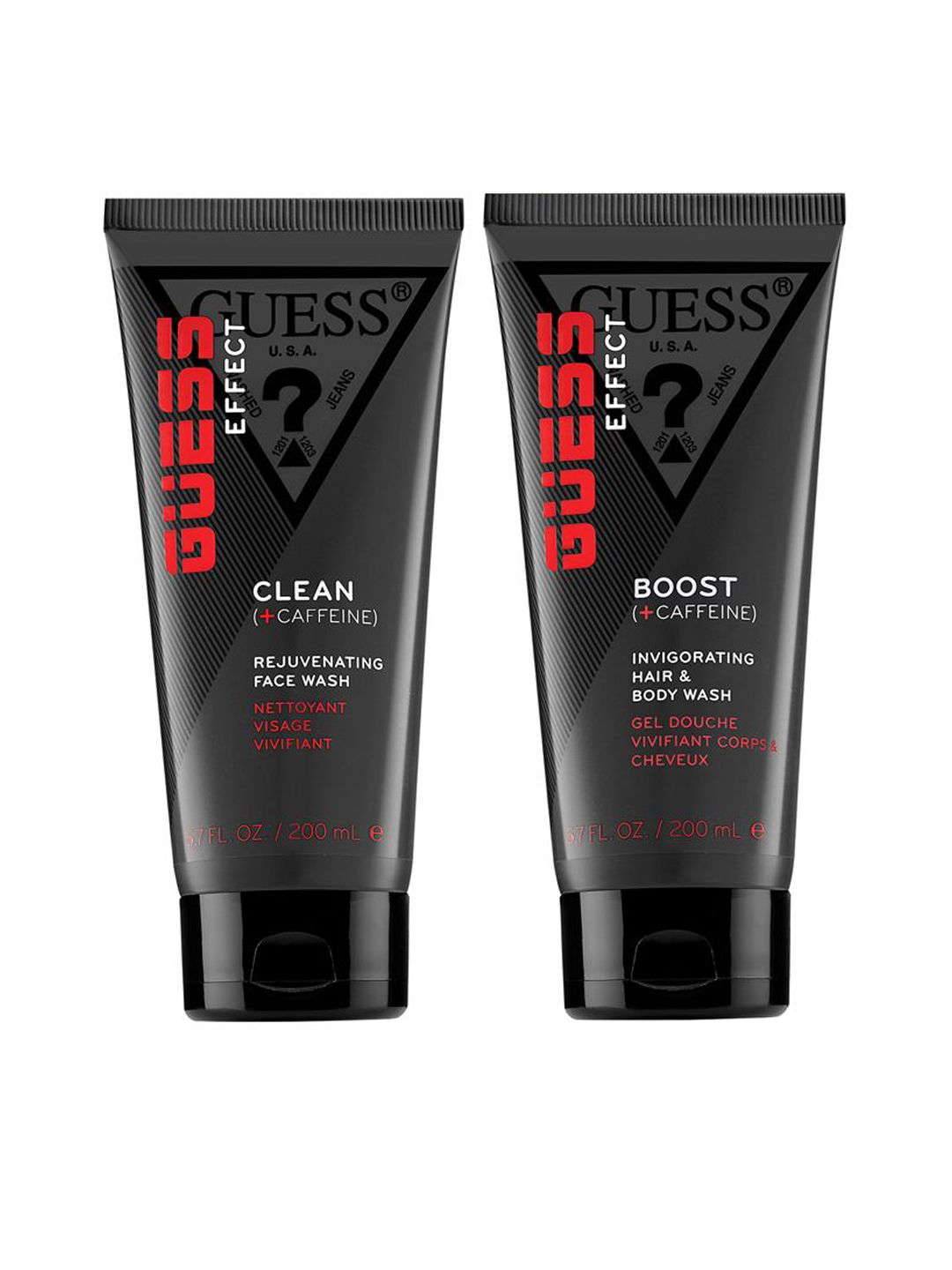 GUESS Set Of 2 Grooming Effect Clean Face Wash & Effect Hair & Body Wash- 200 ml Each-picture-23