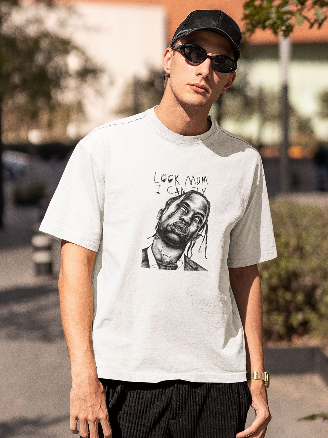 Stitchmeashirt Men Printed Drop-Shoulder Sleeves Activchill T-shirt-picture-22