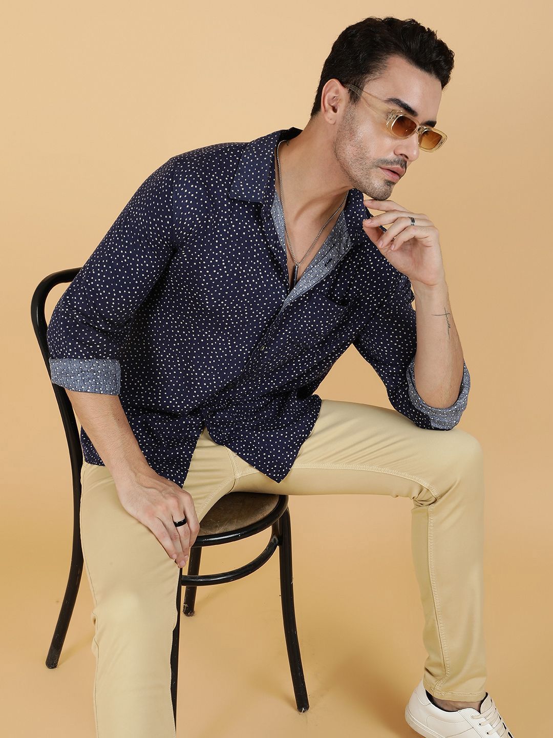 Stylecast X Kotty Men Geometric Printed Regular Shirt-picture-17