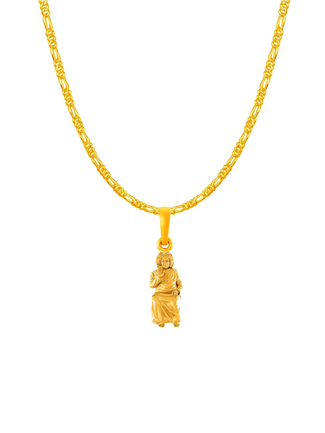AKSHAT SAPPHIRE Men 92.5 Silver 22K Gold-Plated Laxmi Ji Pendants With Chain-picture-46