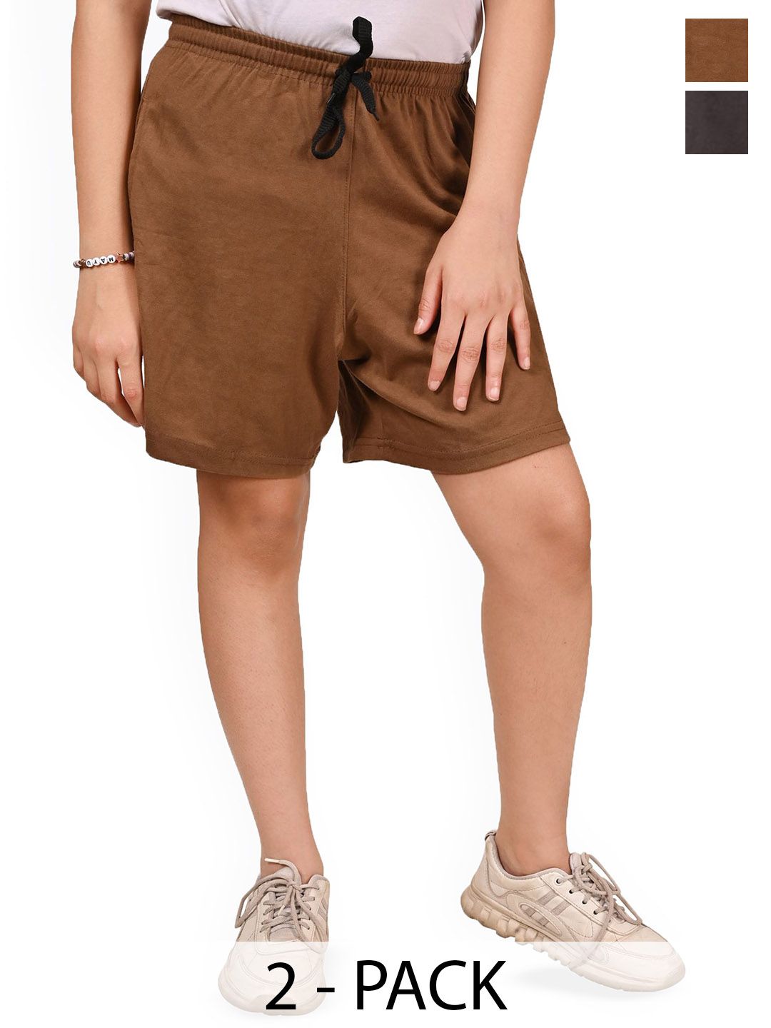 BAESD Girls pack of 2 High-Rise Shorts-picture-25