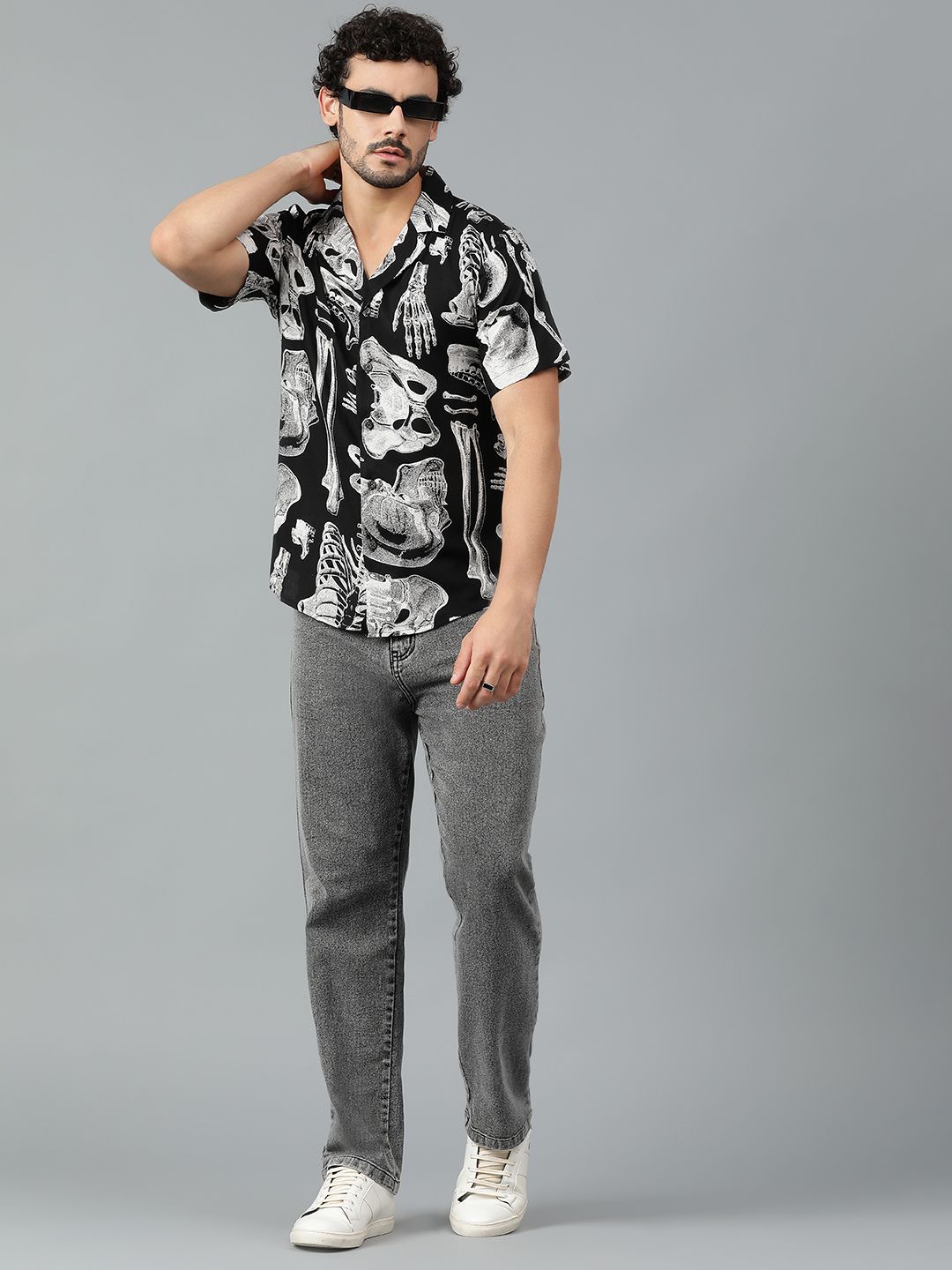 Stylecast X Kotty Men Geometric Printed Regular Shirt-picture-12