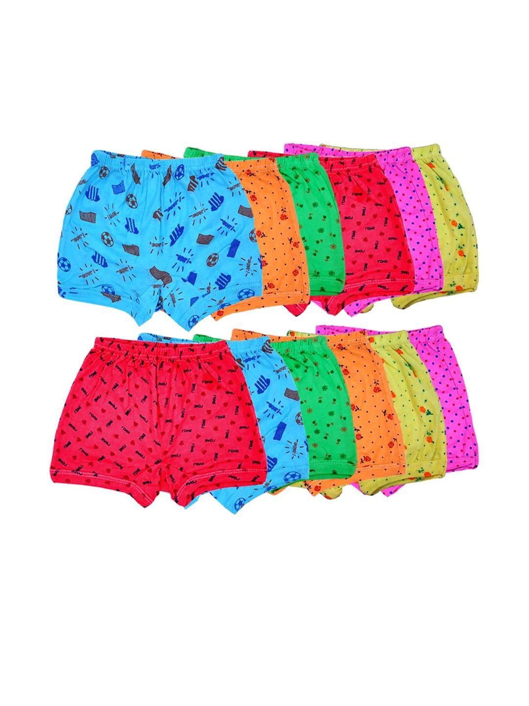 VastraMilap Kids Pack Of 12 Cotton Basic Briefs-picture-34