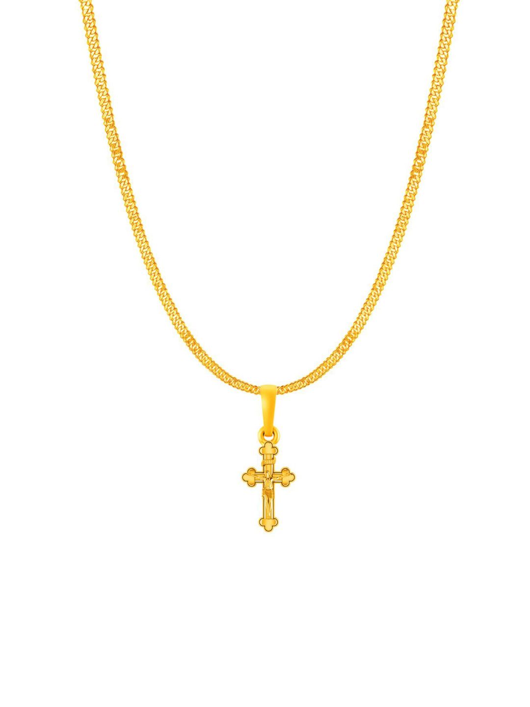 AKSHAT SAPPHIRE 22KT Gold-Plated Jesus Pendants With Chains-picture-16