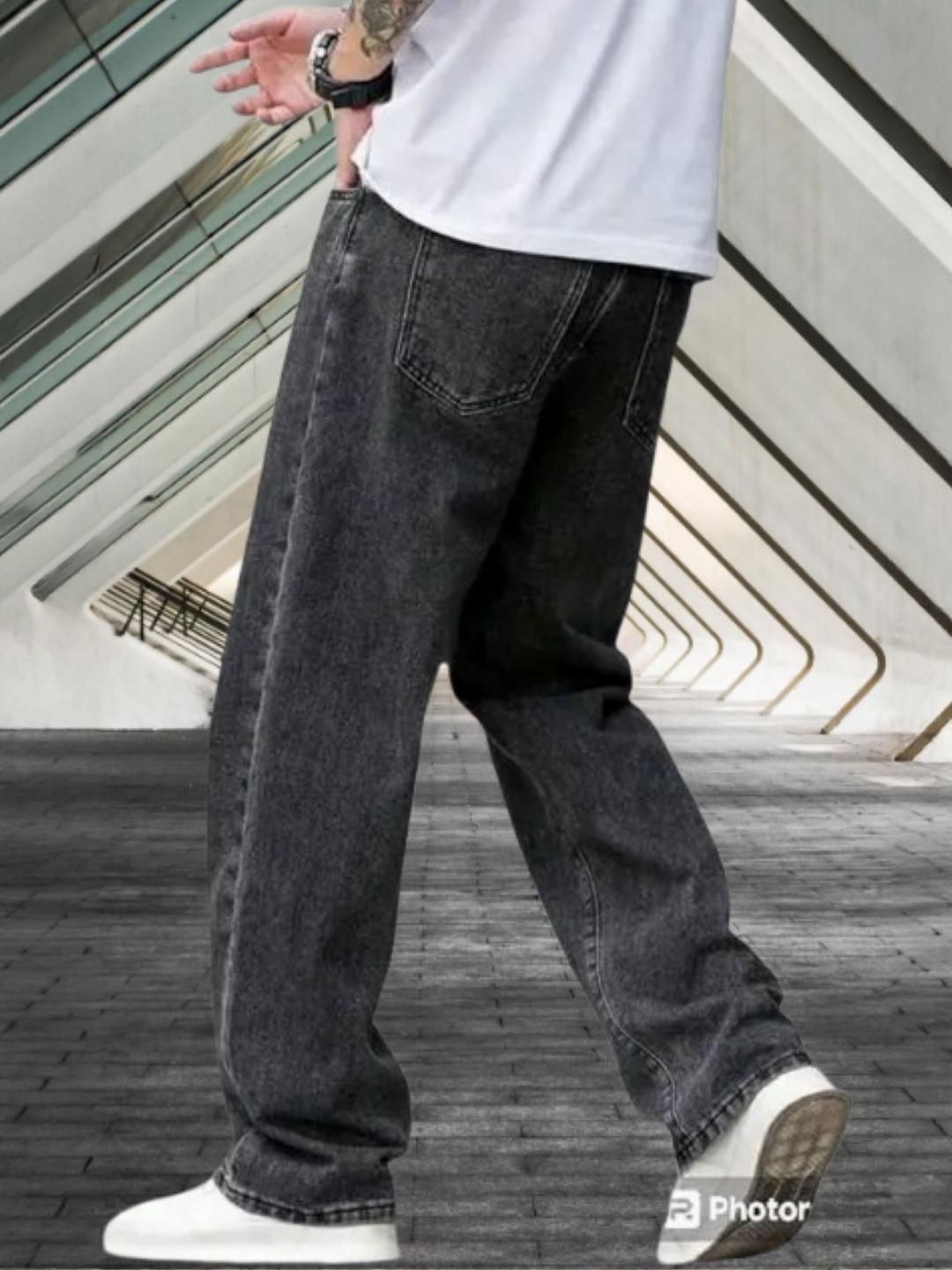 SZN Men Classic Boyfriend Fit Mid-Rise Stretchable Jeans-picture-19