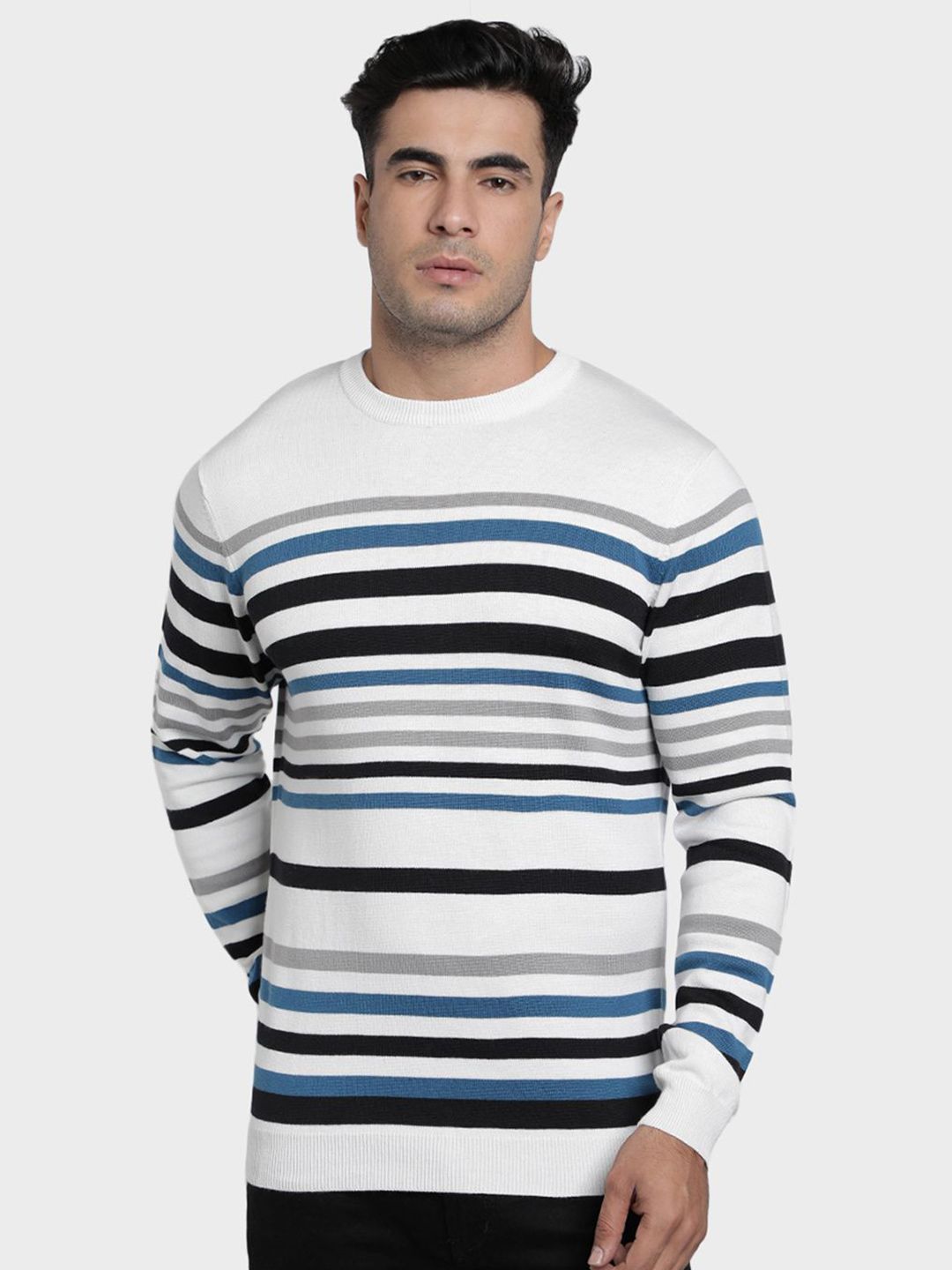 Red Tape Men Striped Pullover-picture-28