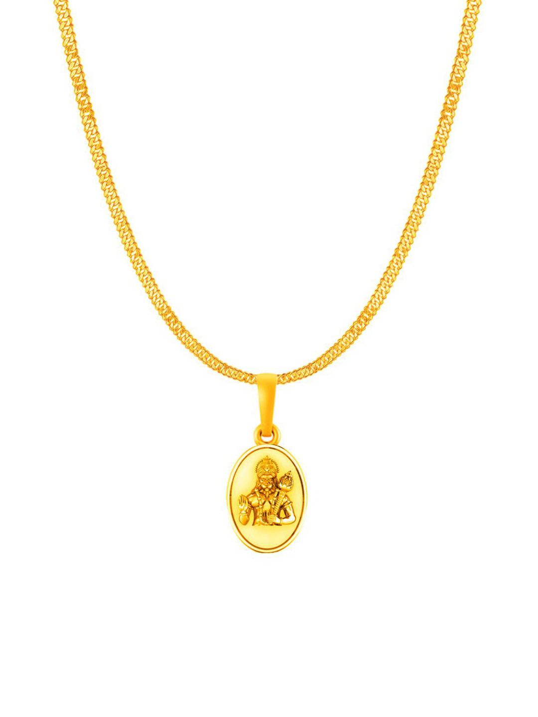AKSHAT SAPPHIRE Men Gold-Plated Circular Pendants with Chains-picture-22