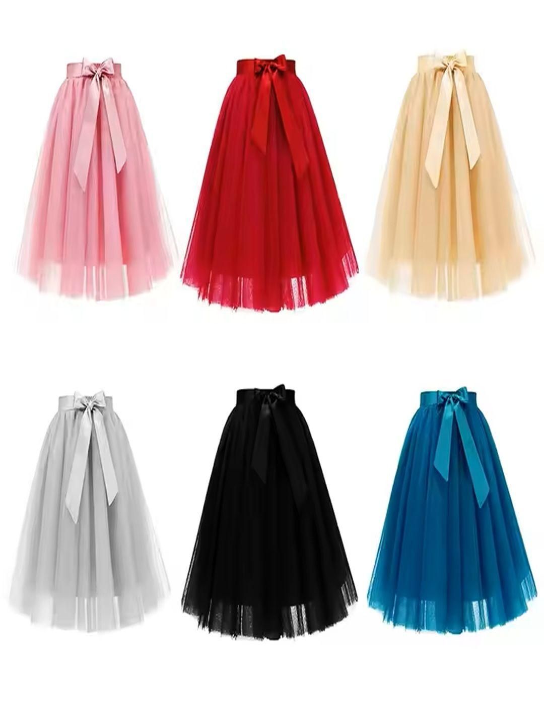 Klowvila Fashion Girls Net Party Skirt with Bow Detail-picture-17
