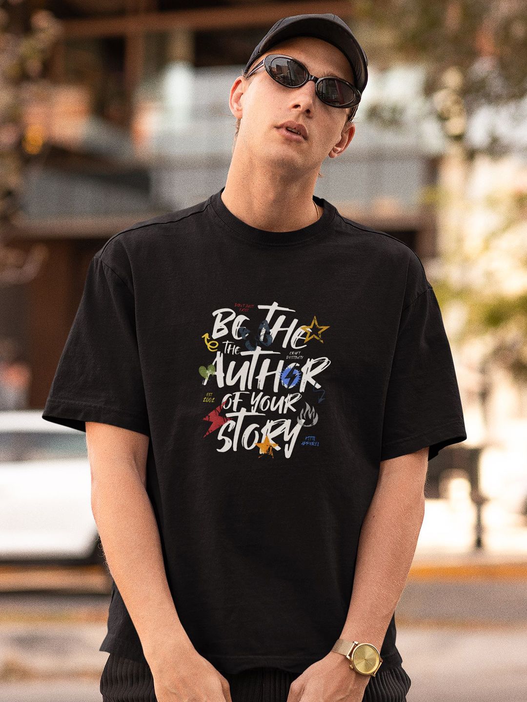 Stitchmeashirt Men Printed Drop-Shoulder Sleeves Activchill T-shirt-picture-23