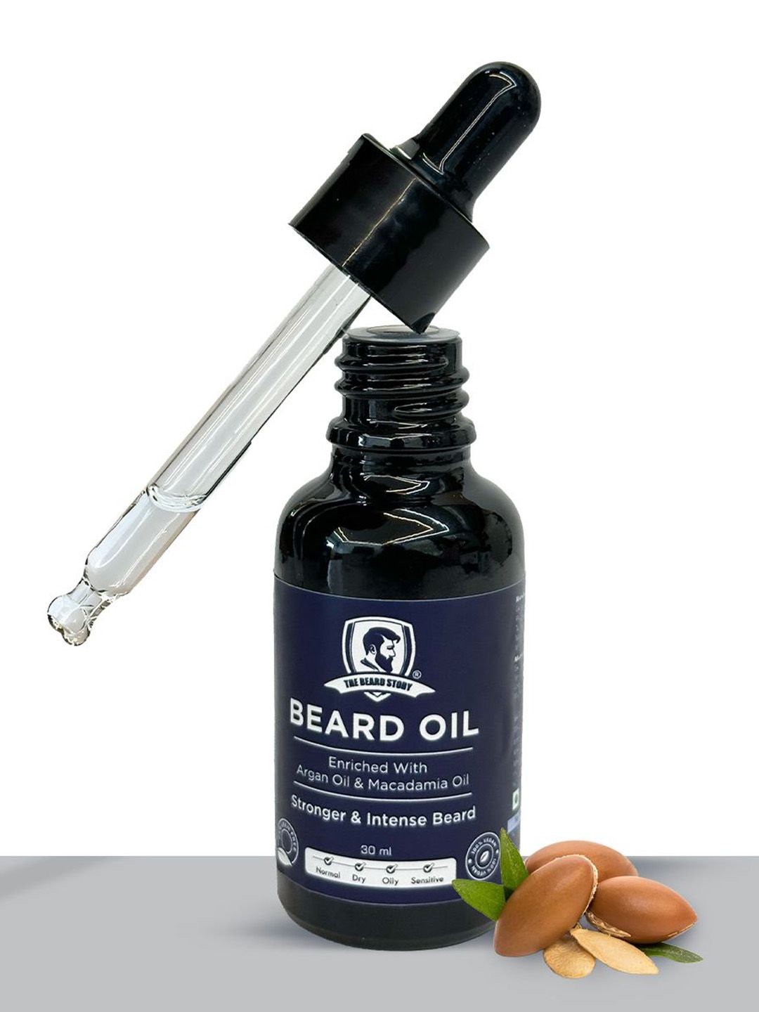 THE BEARD STORY Beard Oil Enriched With Argan Oil & Macadamia Oil- 30 ml