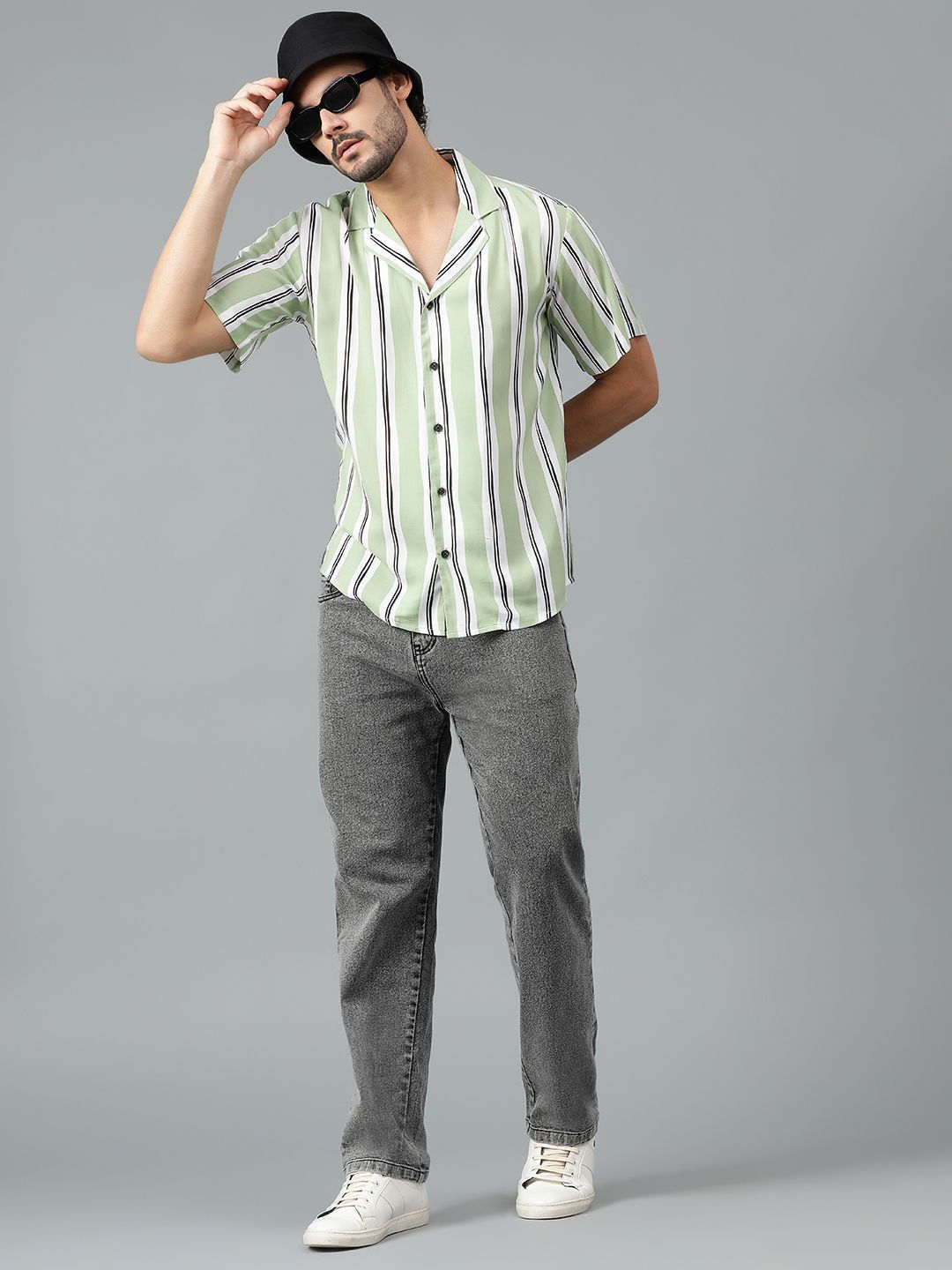 Stylecast X Kotty Men Modern Multi Stripes Striped Casual Shirt-image-37