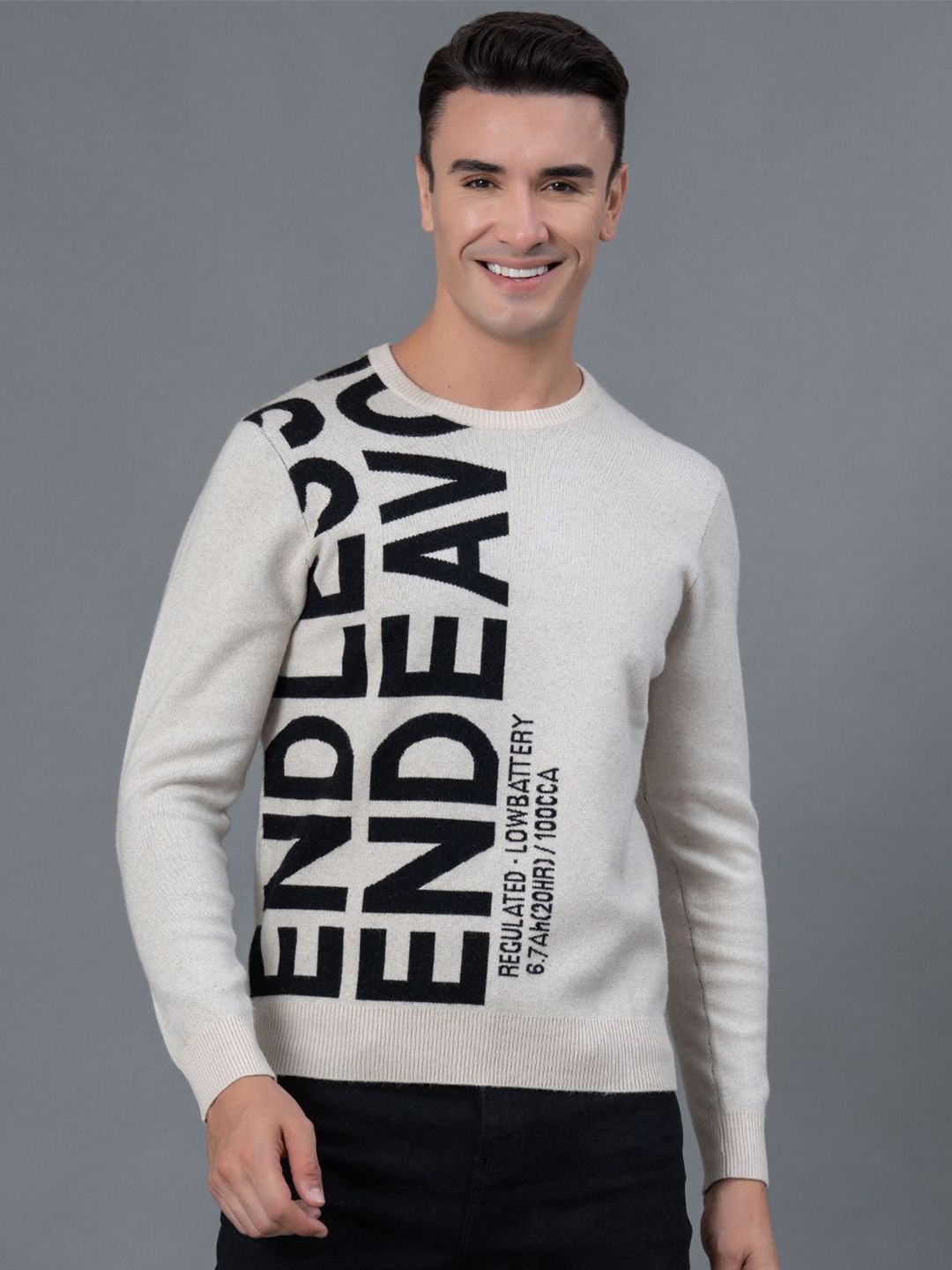 Red Tape Men Typography Printed Polyester Pullover-picture-27