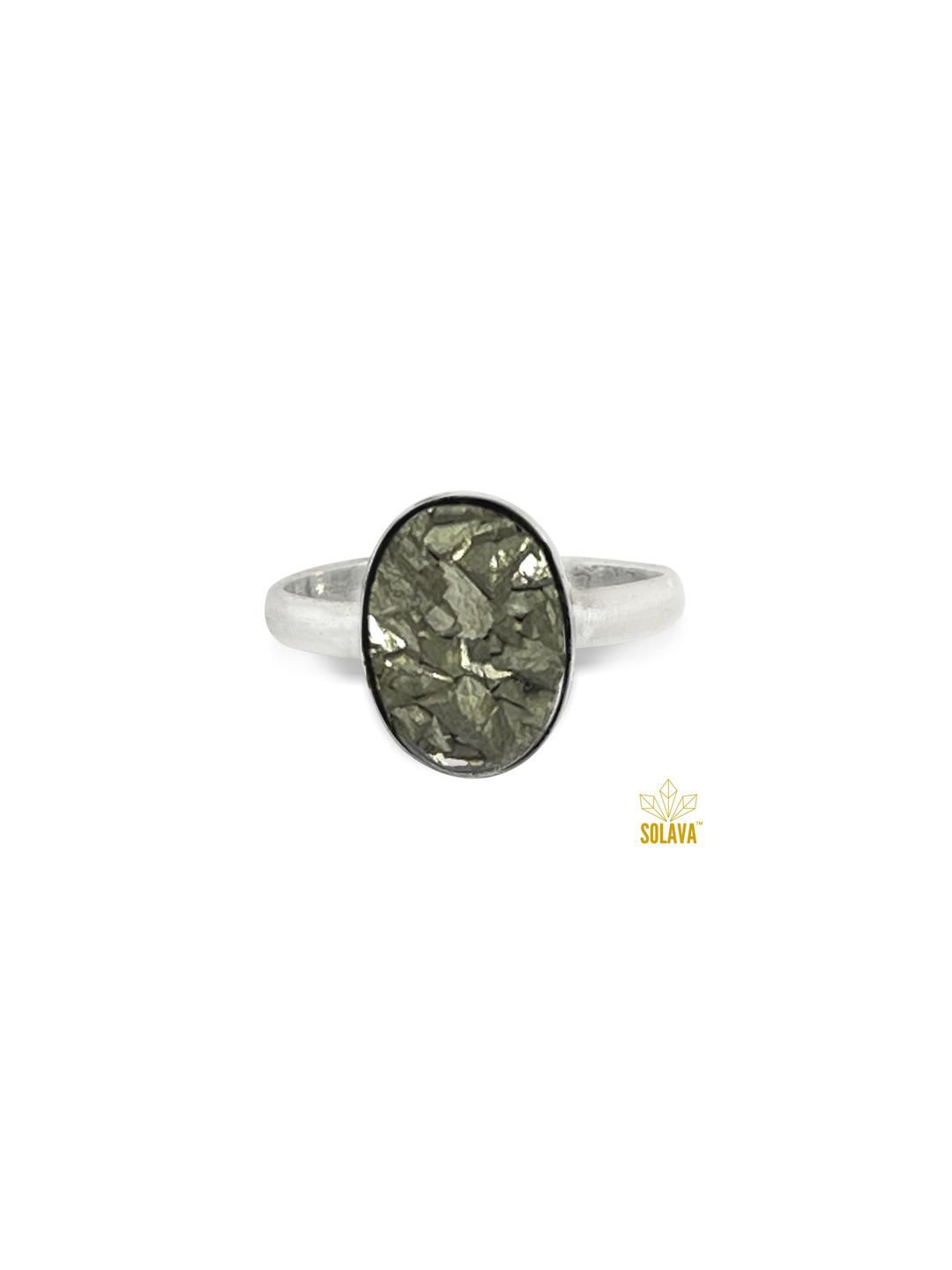 SOLAVA Natural Pyrite Ring for Money & Fame-image-46
