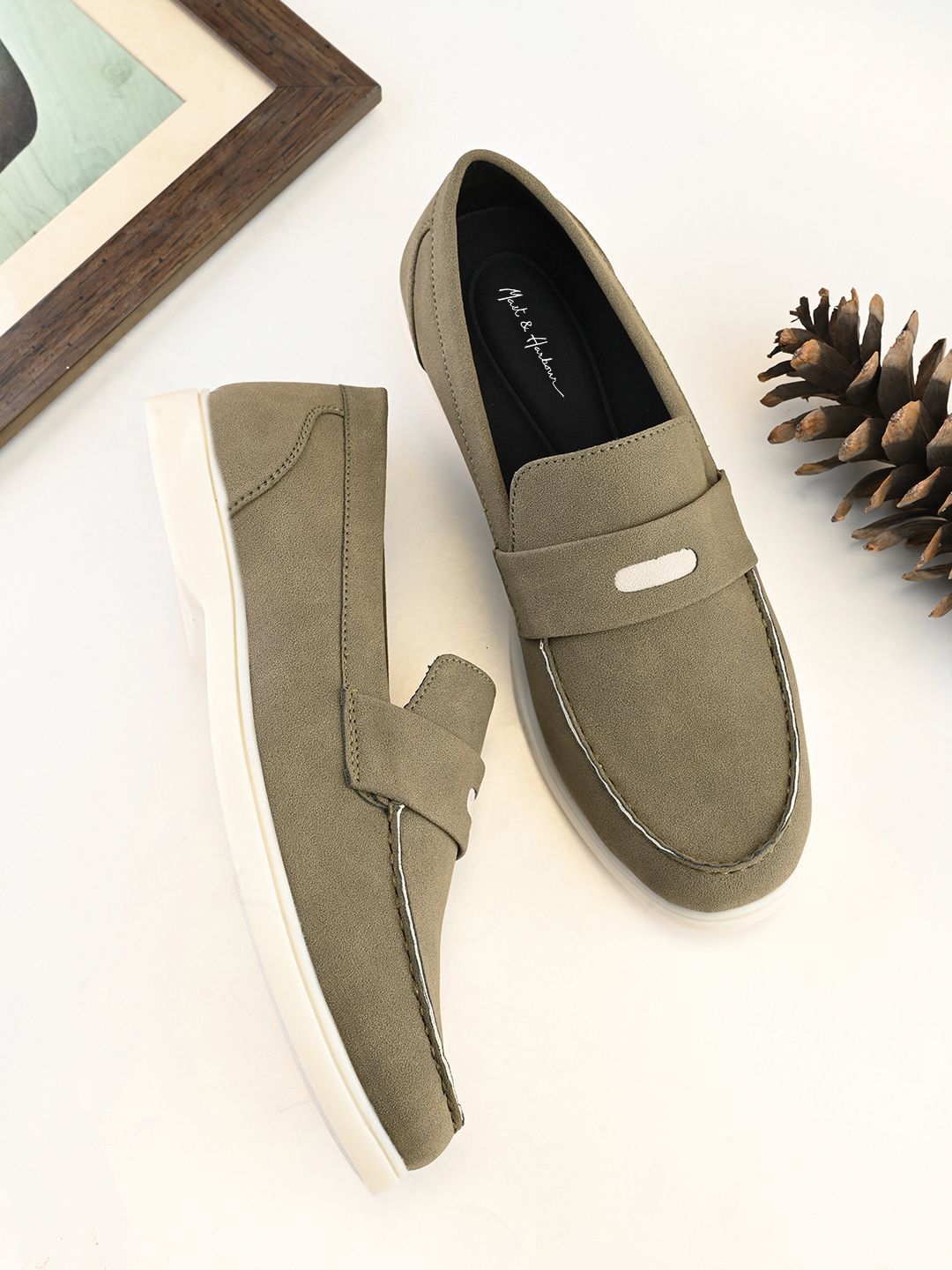 Mast & Harbour Men Slip-On Round Toe Loafers-picture-30