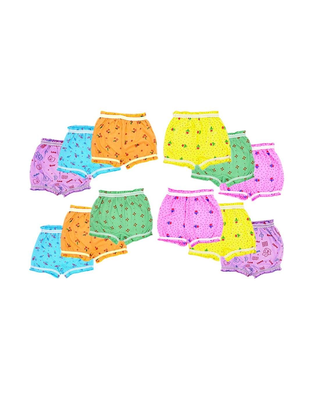 VastraMilap Kids Pack Of 12 Assorted Cotton Basic Briefs-picture-28
