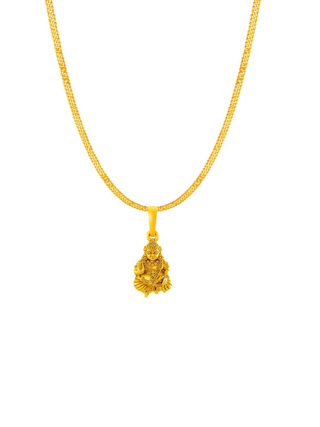 AKSHAT SAPPHIRE Men Gold-Plated Triangular Pendants with Chains-image-21